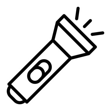 Kişisel ve ticari kullanım için Meşale Vektör Hattı Simgesi Tasarımı