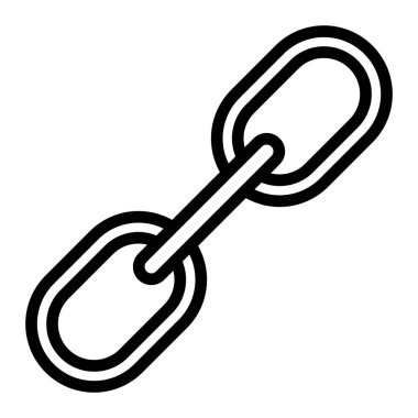 Kişisel ve ticari kullanım için Bağlantı Vektör Satırı Simgesi Tasarımı