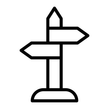 Kişisel ve Ticari Kullanım İçin Yönlendirme Vektör Satırı Simgesi Tasarımı