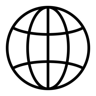 Kişisel ve Ticari Kullanım İçin Küresel Vektör Satır Simgesi Tasarımı