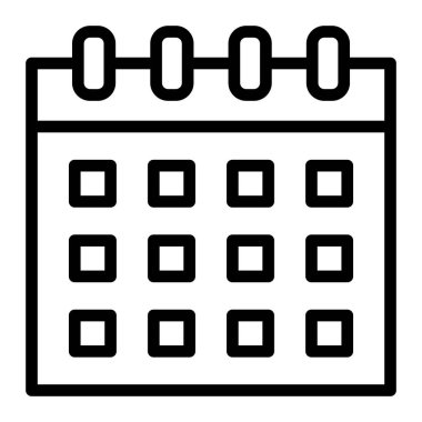 Kişisel ve ticari kullanım için Takvim Vektör Satırı Simgesi Tasarımı