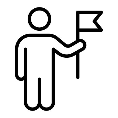 Kişisel ve ticari kullanım için Lider Vektör Satır Simgesi Tasarımı