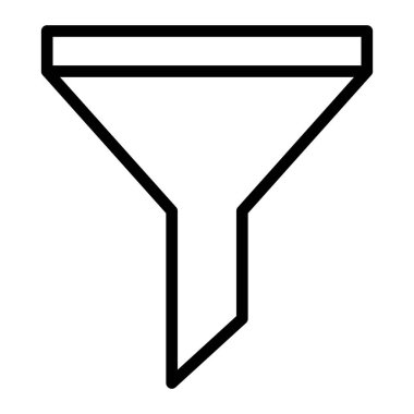 Kişisel ve Ticari Kullanım için Filtre Vektör Satırı Simgesi Tasarımı