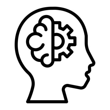 Kişisel ve ticari kullanım için Makine Öğrenme Vektör Satırı Simgesi Tasarımı