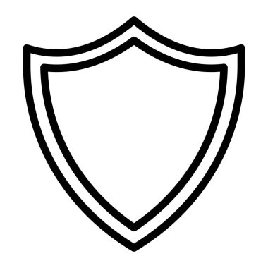 Kişisel ve ticari kullanım için Kalkan Vektör Hattı Simgesi Tasarımı