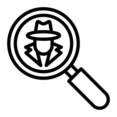 Dolandırıcılık Vektör Hattı Simgesi Kişisel ve Ticari Kullanım Tasarımı