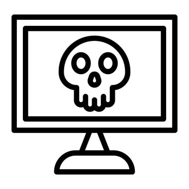 Kişisel ve ticari kullanım için Virüs Vektör Hattı Simgesi Tasarımı