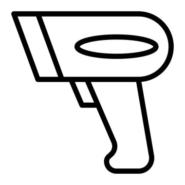 Kişisel ve ticari kullanım için Barkod Tarayıcı Vektör Satırı Simgesi Tasarımı