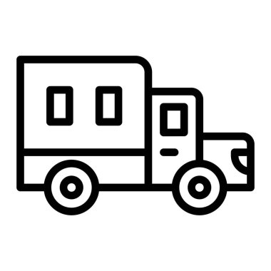 Kişisel ve ticari kullanım için Araç Vektör Hattı Simgesi Tasarımı