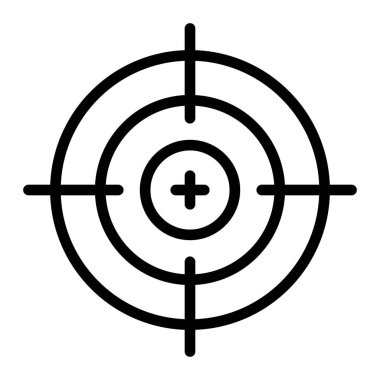 Kişisel ve ticari kullanım için Hedef Vektör Satır Simgesi Tasarımı