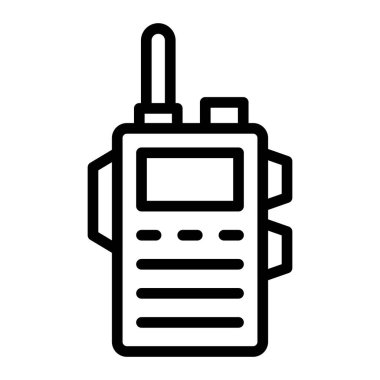 Kişisel ve ticari kullanım için Telsiz Telsiz Vektör Hattı Simgesi Tasarımı