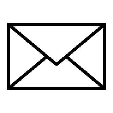 Kişisel ve ticari kullanım için Posta Vektör Satırı Simgesi Tasarımı