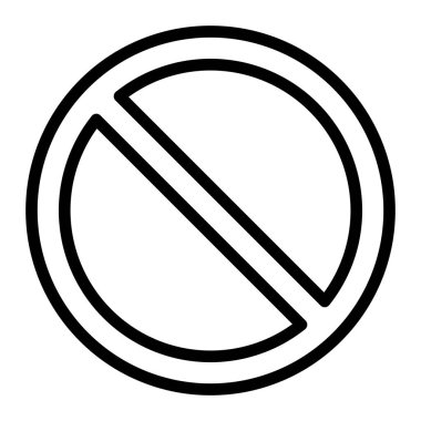 Kişisel ve Ticari Kullanım İçin Yasak İmza Vektör Satırı Simgesi Tasarımı