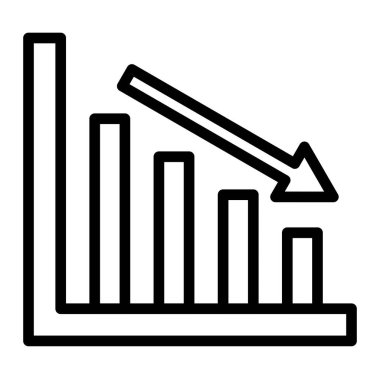 Kişisel ve ticari kullanım için Çökme Vektör Satırı Simgesi Tasarımı