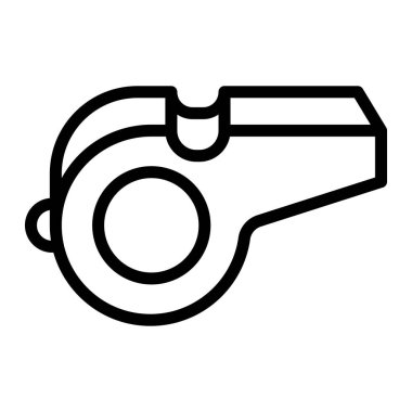 Kişisel ve Ticari Kullanım İçin Islık Vektör Satırı Simgesi Tasarımı