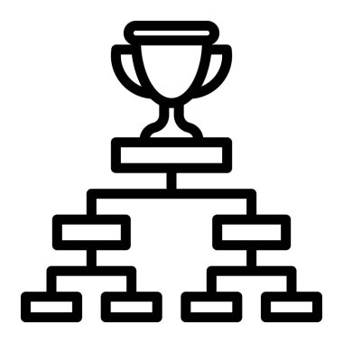 Kişisel ve ticari kullanım için Playoff Vector Satır Simgesi Tasarımı