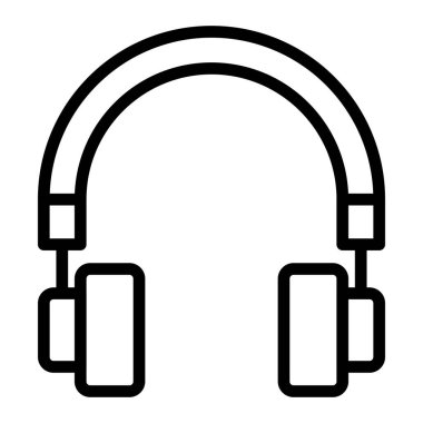 Kulaklıklar Vector Satır Simgesi Kişisel ve Ticari Kullanım İçin Tasarım