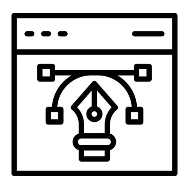 Kişisel ve ticari kullanım için Vektör Satır Simgesi Tasarımı Düzenle