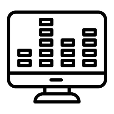Ses Vektör Satır Simgesi Tasarımı Kişisel ve Ticari Kullanım İçin Yenildi