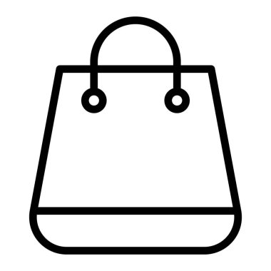 Alışveriş Torbası Vektör Hattı Kişisel ve Ticari Kullanım için Simge Tasarımı