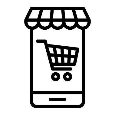 Ticari ve Ticari Kullanım İçin Ticari Vektör Satır Simgesi Tasarımı