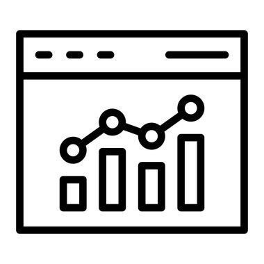 Analitik Vektör Satır Simgesi Tasarımı