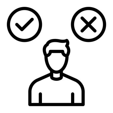 Karar Vektörü Satır Simgesi Tasarımı