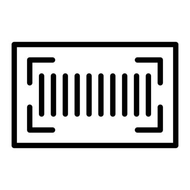 Qr Kod Vektör Satır Simgesi Tasarımı