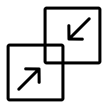 Vektör Satır Simgesi Tasarımı Birleştir