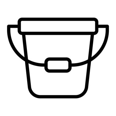 Su Kovası Vektör Satırı Simge Tasarımı