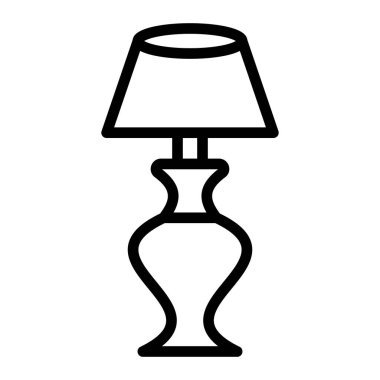 Tablo Lambası Vektör Satır Simgesi Tasarımı