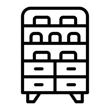 Vaka Vektör Satır Simgesi Tasarımı Göster