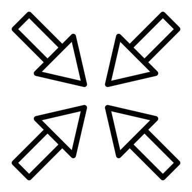 Vektör Satır Simgesi Tasarımı Küçült