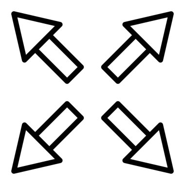 Vektör Satır Simgesi Tasarımı Yeniden Boyutlandır