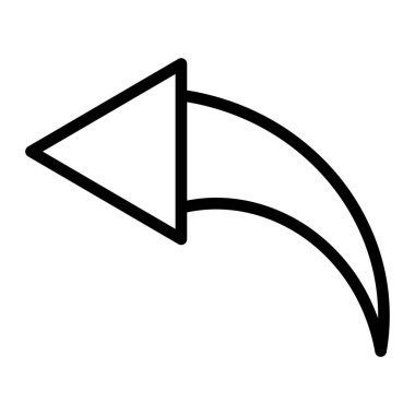 Vektör Satır Simgesi Tasarımı Yanıtla