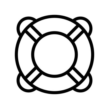 LifeBuoy Vektör Satır Simgesi Tasarımı