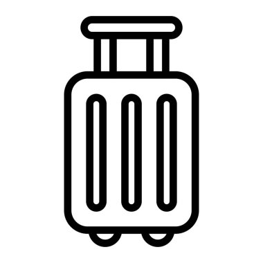 Çanta Vektör Satır Simgesi Tasarımı