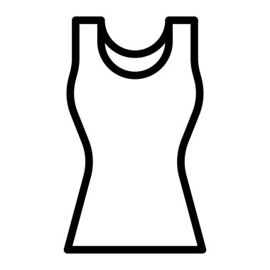 Tank Üst Vektör Satırı Simge Tasarımı