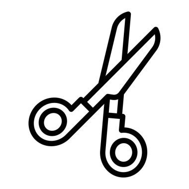 Scissors Vector Line Icon Design