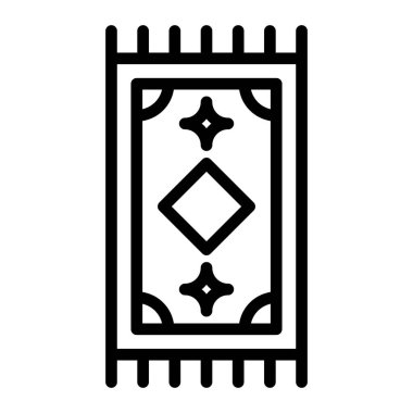 Carpet Vector Line Icon Design