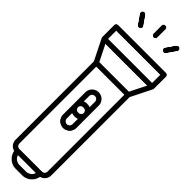 El feneri Vektör Satırı Simgesi Tasarımı