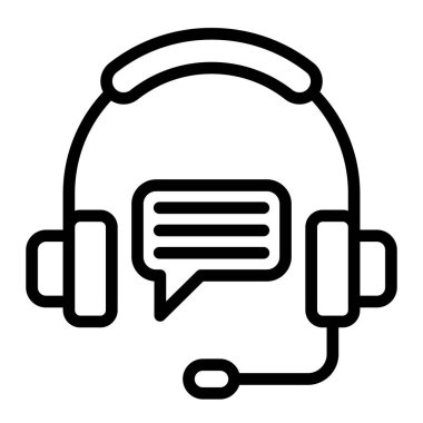 Vektör Satır Simgesi Tasarımı Destekle