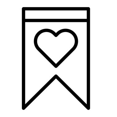 Favori Vektör Satır Simgesi Tasarımı