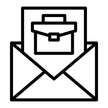 İş Teklif Vektör Satırı Simgesi Tasarımı