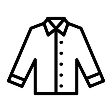 Günlük Gömlek Vektör Satırı Simge Tasarımı