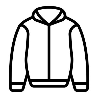 Ceket Vektör Satırı Simgesi Tasarımı