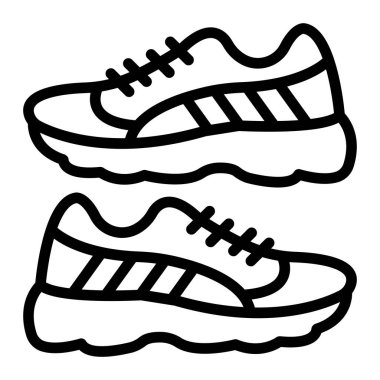 Joggers Vektör Satır Simgesi Tasarımı