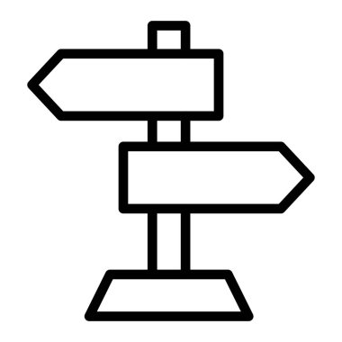 Yön Vektör Satır Simgesi Tasarımı