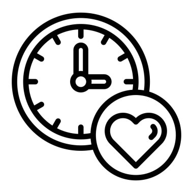 Yaşam Boyu Vektör Satırı Simge Tasarımı