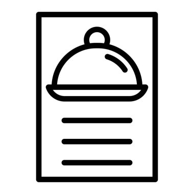 Menü Vektör Satırı Simgesi Tasarımı